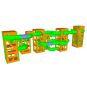 Indoor torens met buizen