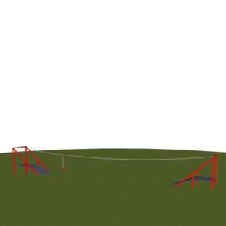 Kabelbaan metaal 10 meter