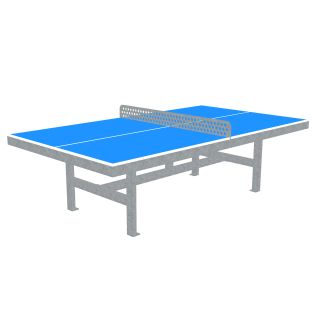 Metalen tafeltennistafel blauw