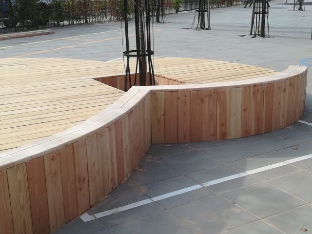 Podium grillig 3 x 3 meter