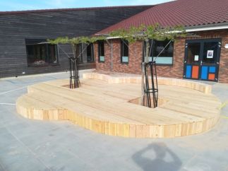 Podium grillig 6 x 8 meter