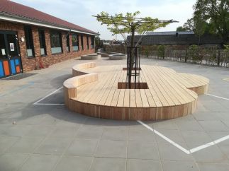 Vertel boombank 4 x 6 meter Douglas