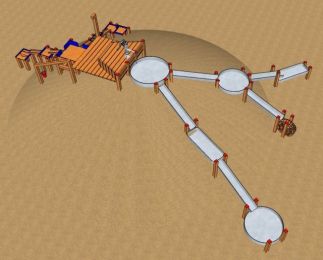 Zandfabriek op heuvel