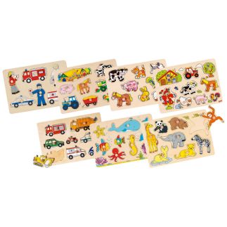 Houten steekpuzzel powerset