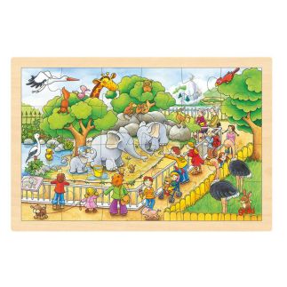 Puzzel op bezoek in de zoo