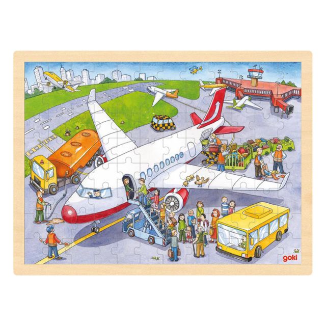 Puzzel Op het vliegveld