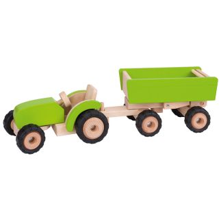 Tractor met aanhangwagen