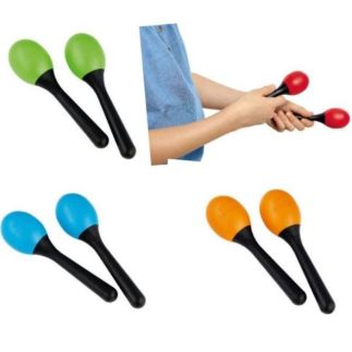 Set van 4 paar plastic ei Maracassen