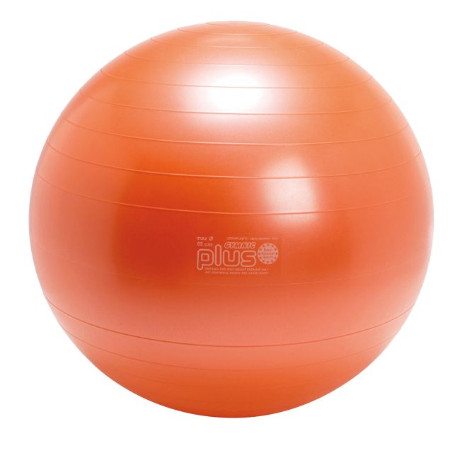BRQ Gymnic Plus kwaliteitsbal 65 cm Ø Oranje