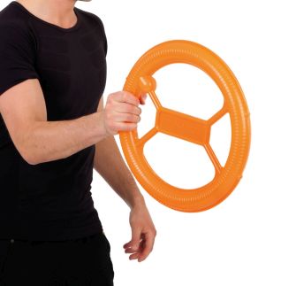 Rondosum met metalen bal met rubber coating