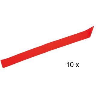 Set van 10 partijlinten rood