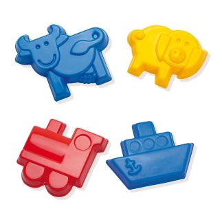 Set van 4 zandvormen