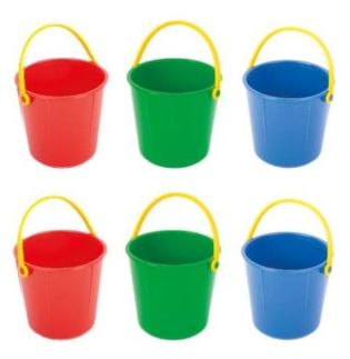 Set van 6 stevige emmers