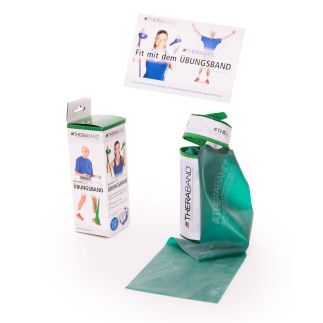 Theraband in afsluitbaar tasje Groen zwaar