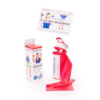 Theraband in afsluitbaar tasje Rood  Middel zwaar