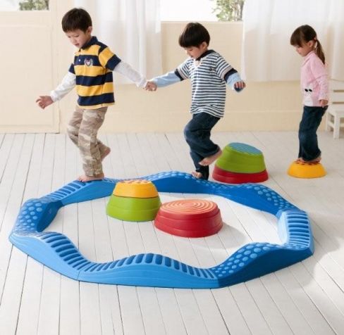 golvende loopbaan blauw