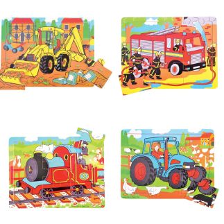Set van 4 stoere puzzels