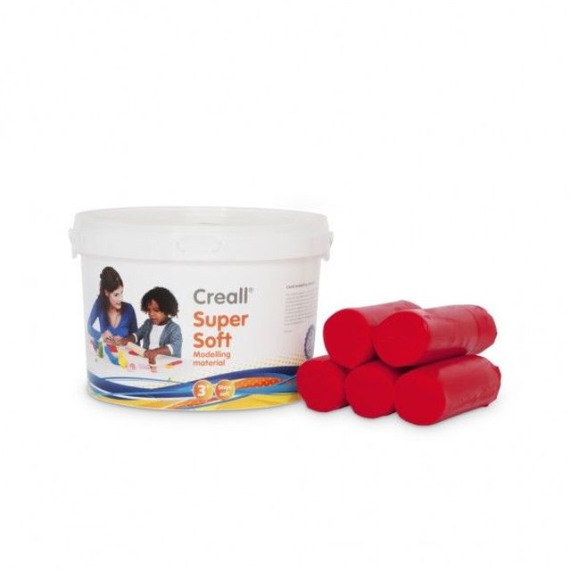 Klei creall supersoft emmer rood