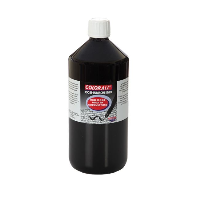 Oostindische inkt fles 1 liter
