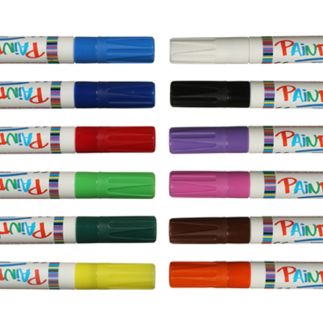 Paintmarker ass. 6 x  6 ml.