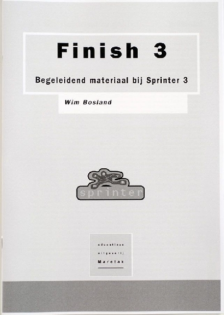 Finish 3, begeleidend materiaal bij sprinter 3