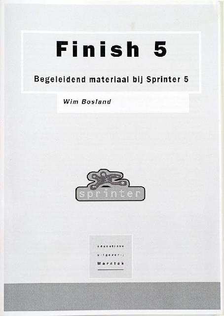 Finish 5, begeleidend materiaal bij sprinter 5