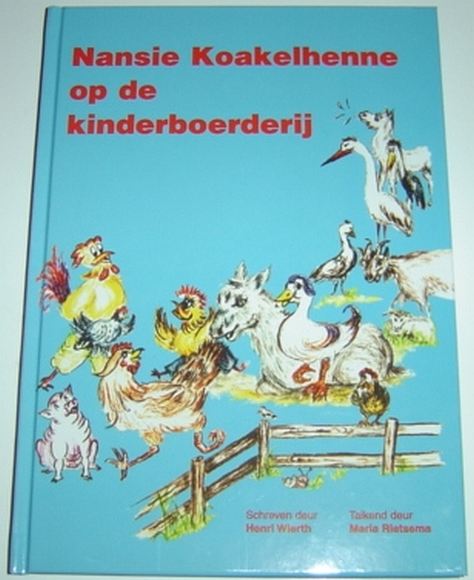 Nansie koakelhenne op de kinderboerderij