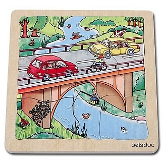 Lagenpuzzel bouwplaats