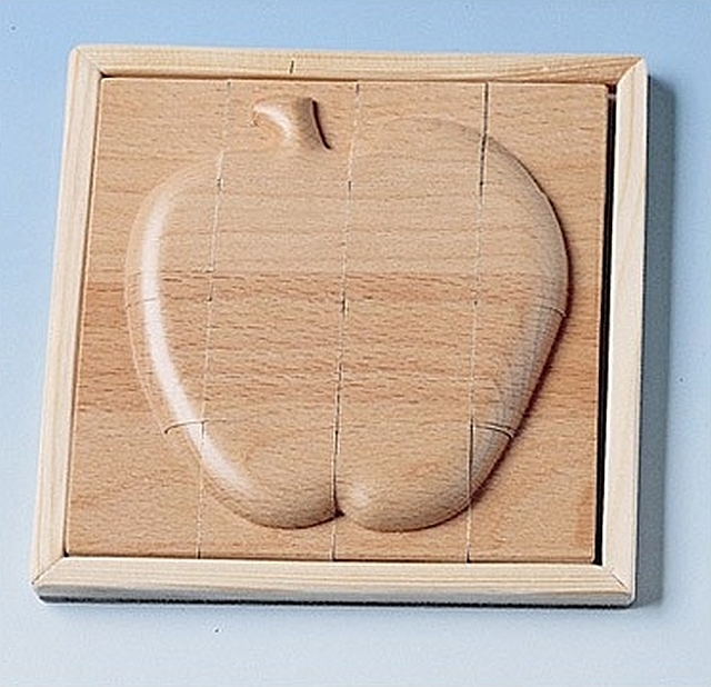 Reliëf puzzel appel