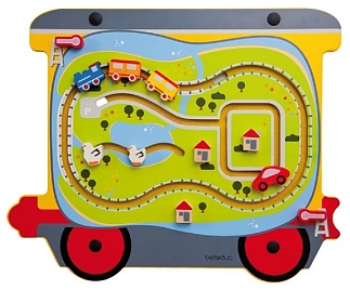 Trein Ella wand en speelelement reizen