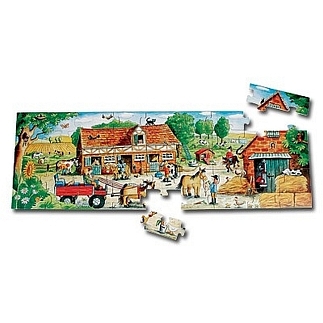 Vloerpuzzel paardenstal