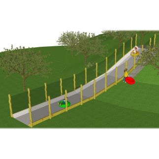 Bandenbaan heuvel Robinia