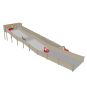 Bandenbaan hout golf extra breed platformhoogte 3 meter
