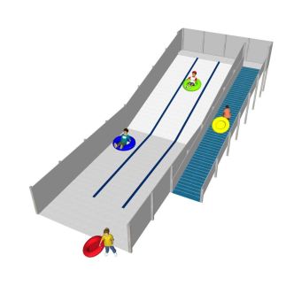 Bandenbaan metaal driedubbel