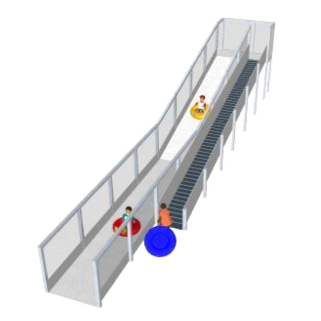 Bandenbaan metaal platform 3 meter