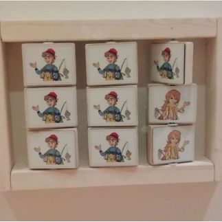 Drie op een rij afbeelding naar keuze