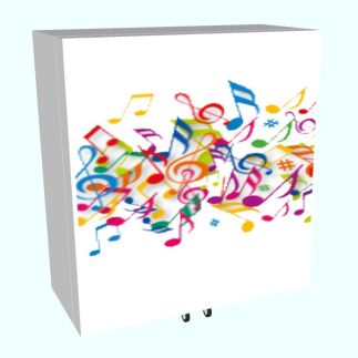 Muziekkast 2 muzieknoten