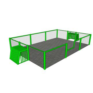 Pannaveld 4 x 6 meter lage hekken