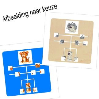Schuifpuzzel afbeelding naar keuze