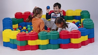 Achthoekige bouwstenen