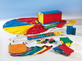 Bontgekleurde REUZENKIST nr.2   met inhoud