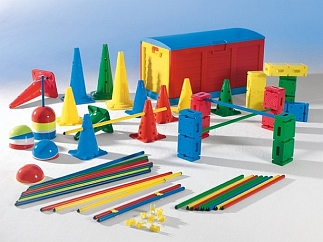 Bontgekleurde REUZENKIST nr.3  met inhoud