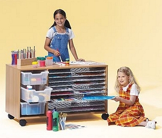 Droogkast met kunststof boxen transparant