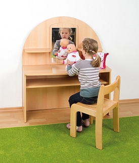 Poppen-make-up tafel