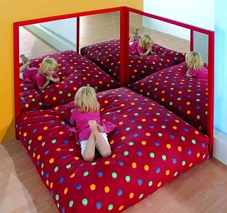 Spiegelhoek met 2 spiegels Incl. mat