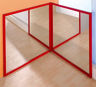 Spiegelhoek met 2 spiegels Zonder mat