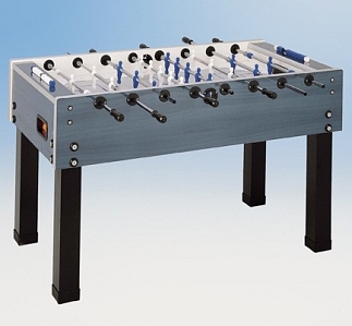 Tafelvoetbal met telescopische speelstangen