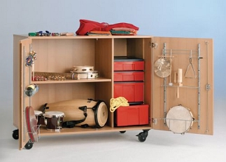 Verrijdbare muziekkast