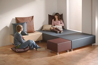 Zit/speel/rust elementen Set 2 Leder